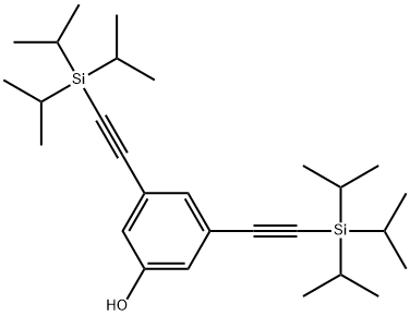 Phenol, 3,5-bis[2-[tris(1-methylethyl)silyl]ethynyl]- 구조식 이미지