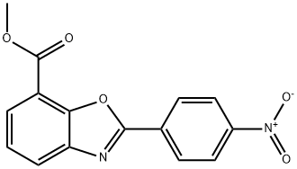 7-Benzoxazolecarboxylic acid, 2-(4-nitrophenyl)-, methyl ester Structure