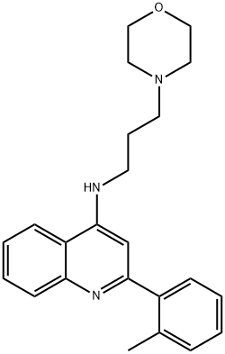 N-(3-Morpholinopropyl)-2-(o-tolyl)quinolin-4-amine Structure