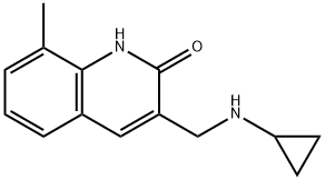 3-Cyclopropylaminomethyl-8-methyl-1H-quinolin-2-one Structure