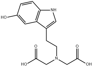 2,2''-((2-(5-Hydroxy-1H-indol-3-yl)ethyl)azanediyl)diacetic acid Structure