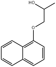 2-Propanol, 1-(1-naphthalenyloxy)- 구조식 이미지