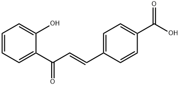 (E)-4-(3-(2-Hydroxyphenyl)-3-oxoprop-1-en-1-yl)benzoic acid Structure