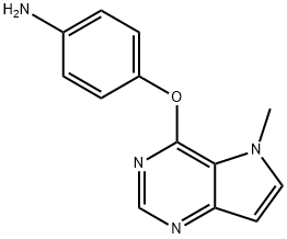 4-((5-Methyl-5H-pyrrolo[3,2-d]pyrimidin-4-yl)oxy)aniline 구조식 이미지