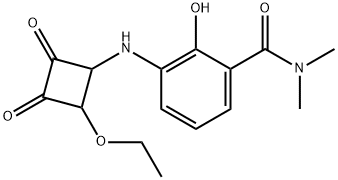 Benzamide, 3-[(2-ethoxy-3,4-dioxocyclobutyl)amino]-2-hydroxy-N,N-dimethyl- Structure