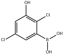 Boronic acid, B-(2,5-dichloro-3-hydroxyphenyl)- Structure