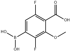 Benzoic acid, 4-borono-3,6-difluoro-2-methoxy- Structure