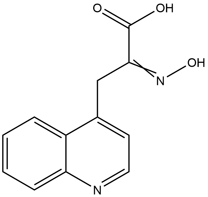 4-Quinolinepropanoic acid, α-(hydroxyimino)- Structure