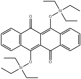 6,12-Bis((triethylsilyl)oxy)tetracene-5,11-dione 구조식 이미지