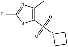 Thiazole, 5-(1-azetidinylsulfonyl)-2-chloro-4-methyl- 구조식 이미지