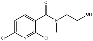 3-Pyridinecarboxamide, 2,6-dichloro-N-(2-hydroxyethyl)-N-methyl- 구조식 이미지