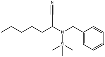 2-(Benzyl(trimethylsilyl)amino)heptanenitrile Structure