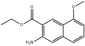 Ethyl 3-amino-8-methoxy-2-naphthoate Structure