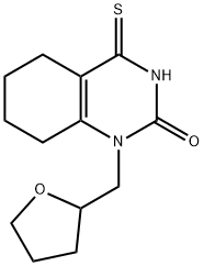 1-[(Oxolan-2-yl)methyl]-4-sulfanylidene-1,2,3,4,5,6,7,8-oCtahydroquinazolin-2-one 구조식 이미지