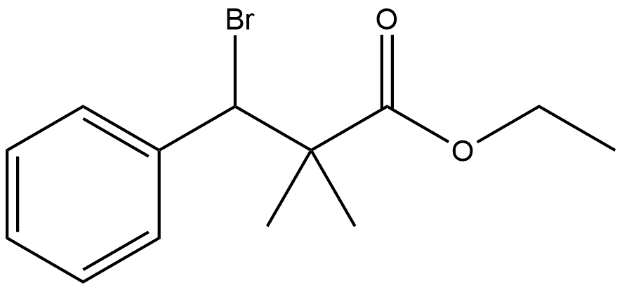 Ethyl β-bromo-α,α-dimethylbenzenepropanoate Structure