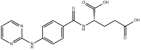 (S)-2-(4-(Pyrimidin-2-ylamino)benzamido)pentanedioic acid Structure