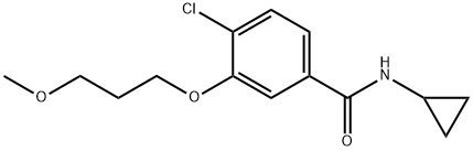 Benzamide, 4-chloro-N-cyclopropyl-3-(3-methoxypropoxy)- Structure