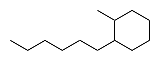 Cyclohexane, 1-hexyl-2-methyl- Structure