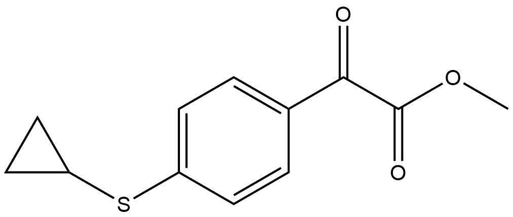 Methyl 4-(cyclopropylthio)-α-oxobenzeneacetate Structure