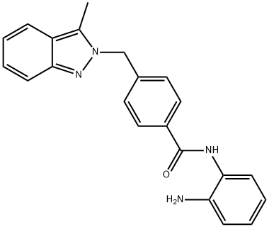 N-(2-Aminophenyl)-4-((3-methyl-2H-indazol-2-yl)methyl)benzamide Structure