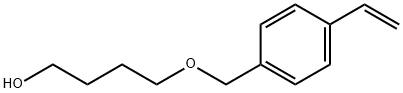 1-Butanol, 4-[(4-ethenylphenyl)methoxy]- 구조식 이미지