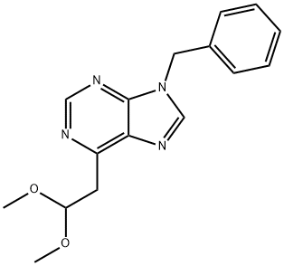 9-Benzyl-6-(2,2-dimethoxyethyl)-9H-purine 구조식 이미지
