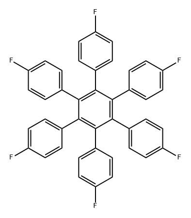 1,1':2',1''-Terphenyl, 4,4''-difluoro-3',4',5',6'-tetrakis(4-fluorophenyl)- Structure