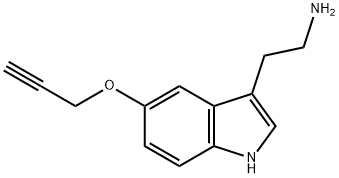 1H-Indole-3-ethanamine, 5-(2-propyn-1-yloxy)- Structure