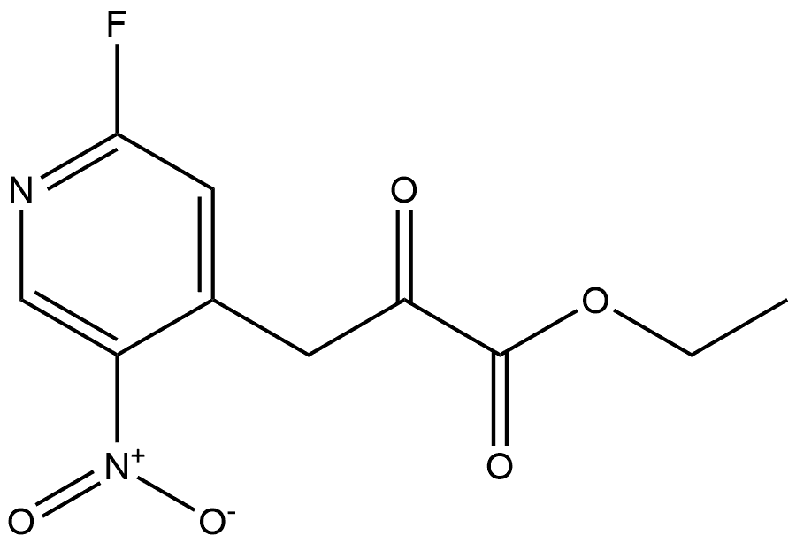 4-Pyridinepropanoic acid, 2-fluoro-5-nitro-α-oxo-, ethyl ester 구조식 이미지