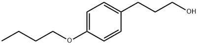 Benzenepropanol, 4-butoxy- Structure