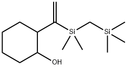 2-(1-(Dimethyl((trimethylsilyl)methyl)silyl)vinyl)cyclohexanol 구조식 이미지