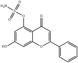 7-Hydroxy-4-oxo-2-phenyl-4H-chromen-5-yl sulfamate Structure