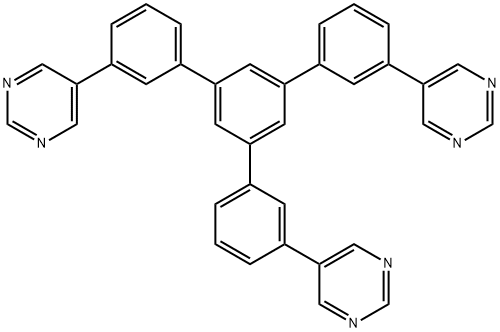 Pyrimidine, 5,5'-[5'-[3-(5-pyrimidinyl)phenyl][1,1':3',1''-terphenyl]-3,3''-diyl]bis- Structure