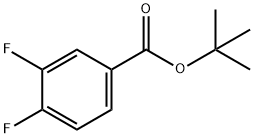 Benzoic acid, 3,4-difluoro-, 1,1-dimethylethyl ester Structure