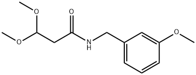 Propanamide, 3,3-dimethoxy-N-[(3-methoxyphenyl)methyl]- Structure