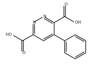 3,6-Pyridazinedicarboxylic acid, 4-phenyl- 구조식 이미지