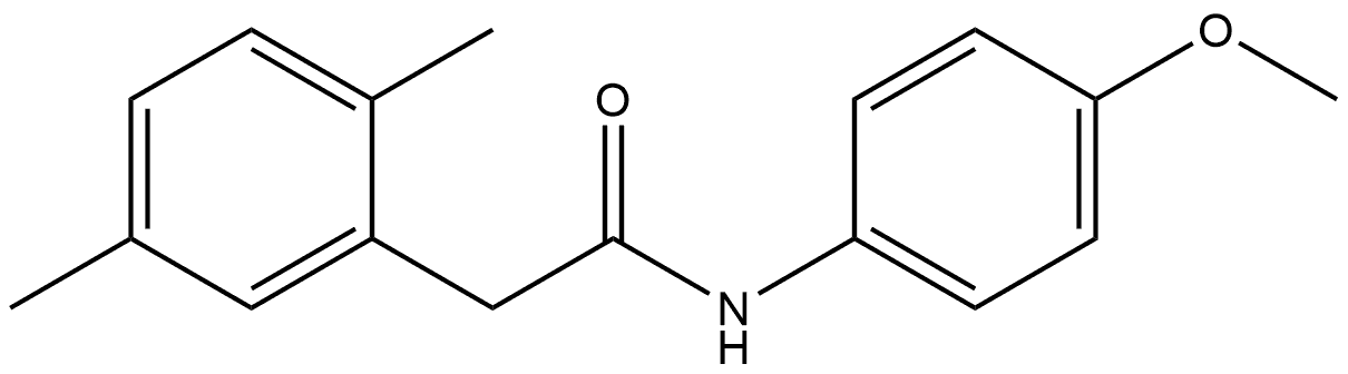 N-(4-Methoxyphenyl)-2,5-dimethylbenzeneacetamide Structure