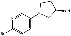 3-Pyrrolidinol, 1-(6-bromo-3-pyridinyl)-, (3R)- Structure