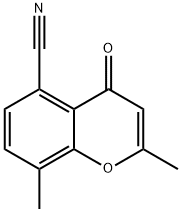 2,8-Dimethyl-4-oxo-4H-chromene-5-carbonitrile 구조식 이미지