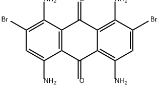 9,10-Anthracenedione, 1,4,5,8-tetraamino-2,7-dibromo- Structure