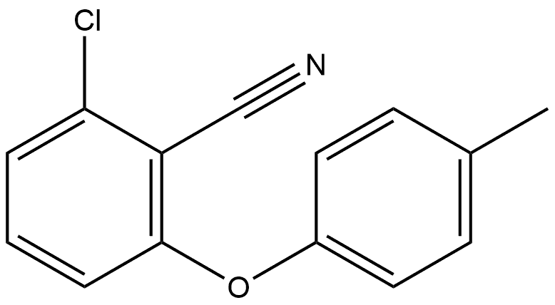 2-Chloro-6-(4-methylphenoxy)benzonitrile Structure