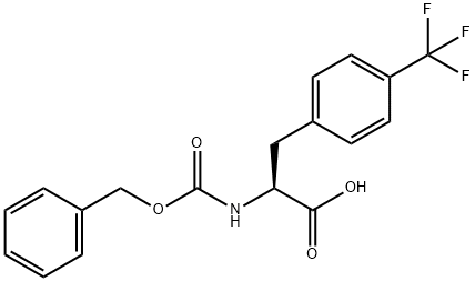 L-Phenylalanine, N-[(phenylmethoxy)carbonyl]-4-(trifluoromethyl)- Structure