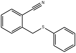 Benzonitrile, 2-[(phenylthio)methyl]- Structure