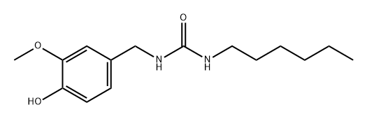 Urea, N-hexyl-N'-[(4-hydroxy-3-methoxyphenyl)methyl]- 구조식 이미지