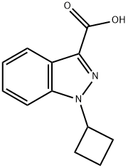 1-cyclobutyl-1H-indazole-3-carboxylic acid Structure
