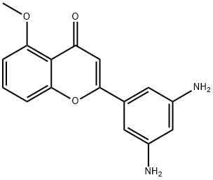 2-(3,5-Diaminophenyl)-5-methoxy-4H-chromen-4-one 구조식 이미지