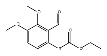 Carbamic acid, (2-formyl-3,4-dimethoxyphenyl)-, ethyl ester (9CI) 구조식 이미지