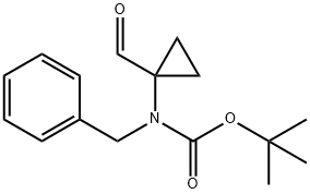 tert-butyl
N-benzyl-N-(1-formylcyclopropyl)carbamate Structure