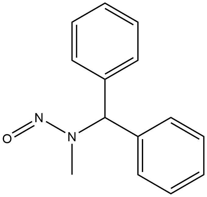 (Benzhydryl)methylnitrosamine 구조식 이미지