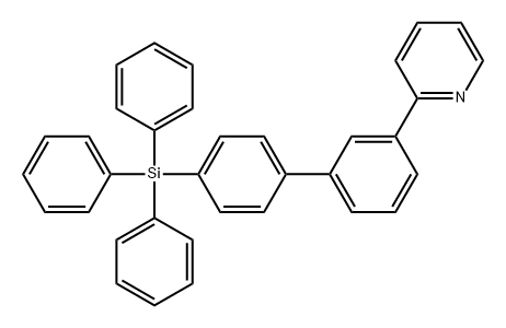 Pyridine, 2-[4'-(triphenylsilyl)[1,1'-biphenyl]-3-yl]- Structure